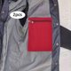 thumbnail image 1 of 2 bolsillos laterales con cremallera para coser, invisibles, para teléfono, resistentes, prácticos, de seguridad para viajes, bolsillos interiores Rojo L, 1 of 8
