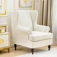 thumbnail image 4 of Funda elástica para asiento de silla, decoración a prueba de polvo, estirable, lavable, , cojines suaves, funda para , hogar, Beige BLESIY Funda de asiento Funda, 4 of 8