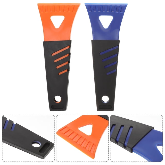 KONTONTY 2pcs Snow Removal Scraper Lightweight Winter Snow Shovel Tool For No Damage To Durable Selection Random Color