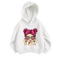 thumbnail image 2 of Bnwani Hoodies for Big Girls Long Sleeve Fall Loose Thin Sweatshirt Printed Pullover Size 7-8, 2 of 6