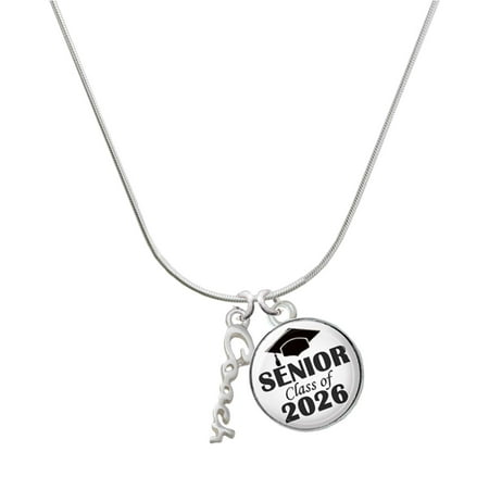 Delight Jewelry Silver-tone Small Coach Script – Silvertone Senior Class of 2026 Dome Necklace 18 Delight Jewelry Silver-tone Small Coach Script – Silvertone Senior Class of 2026 Dome Necklace 18