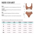 thumbnail image 6 of Wukai 70s Retro Style Women's Bikini Set Two Piece,wimsuit High Waisted V Neck Twist Front Adjustable Spaghetti Straps Bathing Suit-XX-Large, 6 of 7