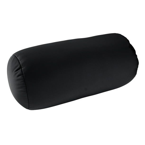 Squishy Deluxe Microbead Bolster Pillow With Removable Cover Black Walmart Com Walmart Com