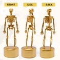 thumbnail image 4 of 18 piezas de trofeo de esqueleto al mejor disfraz de Halloween - Trofeos de premios de calaveras doradas de plástico - Trofeos de premios de concurso de disfraces de esqueleto - Suministros, 4 of 5