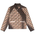 thumbnail image 4 of Jackets for Women Winter Coat Jackets Flannel Stand Collar Jacket(Red Brick Wall, Brick Stone Wall,Size:S-4XL), 4 of 7