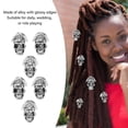 thumbnail image 4 of Adornos para rastas cuentas de metal para barba 20 piezas patrón transparente para vestimenta navideña ANGGREK Otros, 4 of 8