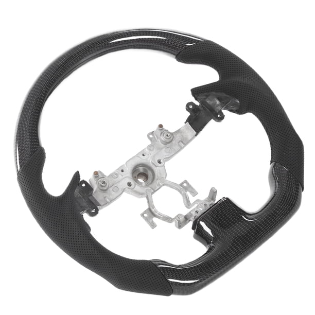 Volante tipo D, volante de fibra de carbono, volante antideslizante, volante diseñado para brindar precisión