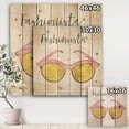 thumbnail image 3 of Designart 'Fashion Accessories Glam Pink' Posh & Luxe Print on Natural Pine Wood, 3 of 3