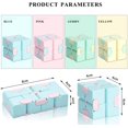 thumbnail image 2 of Infinity Cube Fidget Toy, Magic Cube Stress and Anxiety Relief Puzzle Accessorys Portable Children's Fingertips Decompress Square for Adults and Kids (Pink), 2 of 7