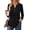 1 Black, variant on Fantaslook V Neck Henley Blouses for Women Dressy Casual Tops Summer Short Sleeve Shirts Fashion Clothes