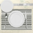 thumbnail image 3 of Ambesonne Abstract Place Mats Set of 4, Motif, Standard Size, Army Green Cream White, 3 of 6