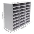 thumbnail image 4 of Mail Sorter Organizer Wood Literature Organizer Desktop Bill Paper for Office, 4 of 9