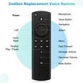 thumbnail image 3 of JUNWELL Replacement Voice Remote Control for 2nd Gen TV Stick Fire  Black, 3 of 6