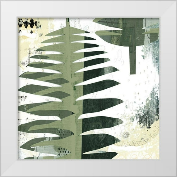 Ogren, Sarah 12x12 White Modern Wood Framed Museum Art Print Titled - Palms II