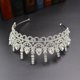thumbnail image 5 of Zhuge Tiara de boda para novia, diadema de princesa, corona de novia, joyería para el cabello con diamantes de imitación de cristal, decoración para novia, cumpleaños, graduación, boda (plateada), 5 of 5