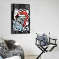 thumbnail image 5 of Graffiti Sexy Red Lips Money Talks Artworks Picture Print Poster Wall Art Painting Canvas Gift Decor Home Posters Decorative 24x36inch(60x90cm), 5 of 6