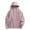 Pink, variant on dzxyzu Hoodies Jacket For Mens Casual Loose Long Sleeve Zip-up Sweatshirt Jacket with Zipper Pockets
