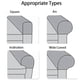 thumbnail image 5 of 2PCS Soft Stretch Plush Armrest Covers, Couch Arm Covers,Dark Gray, 5 of 5