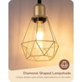 thumbnail image 2 of Lámpara EDISHINE Industrial Dorada Regulable 178 cm con 3 Bombillas LED, 2 of 9