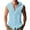 Light Blue, variant on Busydd Mens Tank Top Beach Summer Solid Color Button Tank Tops for Men Casual Drawstring Sleeveless Hoodies for Men with Pocket XL