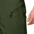 thumbnail image 4 of Vibrex Men's Solid Color Shorts, Elastic Waist Straight Leg 5-Inch Shorts with Zipper Pockets, Men's Outdoor Cargo Shorts For Travel,Daily Casual Wear,Gatherings,Holidays,Parties_Green_M, 4 of 5