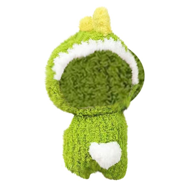 Clothes for DOLLS, Clothes Set for DOLLS Dolls, Cloth Pendant Clothes Cloud Velvet Green Dinosaur Set Does Not Include Dolls,Doll Clothes Suitable for DOLLS Dolls Accessories (NO Doll)