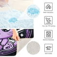 thumbnail image 4 of Toilet Rug U-Shaped Bathroom Rugs Non-Slip Soft Plush Machine Washable Contour Bath Mat Cute Cat with Skull 24x20, 4 of 9