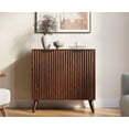thumbnail image 6 of 31.5" Sideboard Buffet Cabinet with Storage, Modern Fluted Accent Credenza with Doors & Adjustable Shelves, Wood Coffee Bar Console Table for Living Room, Dining Room, Kitchen or Entryway Walnut, 6 of 7
