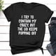 thumbnail image 2 of Camiseta de mujer Camisetas divertidas y lindas de manga corta Camiseta con estampado de letras divertidas Regalo Tops Blusa Regalo para parejas Pompotops  hfajkhk127046, 2 of 6