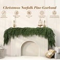 thumbnail image 5 of Lomyolo 6 Ft Artificial Christmas Garland Norfolk Pine Real Touch Dense Faux Greenery Garland for Christmas Mantle Table Wall Staircase Doorway Decor Indoor & Outdoor Holiday Decorations(1 Pack), 5 of 7