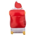 thumbnail image 2 of Gemmy Lightshow Airblown Inflatable Sewn in Micro LED Santa and Sleigh Takeoff Scene, 5.5 ft Tall, 2 of 4