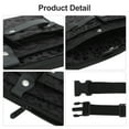 thumbnail image 5 of Unique Bargains Hairdresser Scissor Bag Barber Canvas Waist Pouch Professional Hairdressing Tools Storage Holsters with Waist Belt Leopard Black, 5 of 7