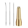 thumbnail image 2 of EIGTHTAIL Awl Set Copper Awl With Three Replacement Needles For Shoe Repair And Sole Repair Tools  Shoe Awl Straight Hook Curved Needle Thousand Pieces Of Awl, 2 of 8