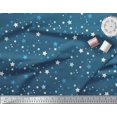 thumbnail image 3 of Soimoi Blue Rayon Crepe Fabric Stars Star Print Sewing Fabric Yard 46 Inch Wide, 3 of 3