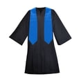 thumbnail image 2 of TOPTIE Unisex Adult Plain Graduation Stole 58" Long, Blue, 2 of 3