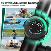 Pooboo Silent Magnetic Elliptical Bike Stationary Exercise Machine for Home Gym Cardio Workout 250lb