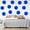 Blue, variant on VWAQ Polka Dot Wall Decal Circles Pack of (12) Peel & Stick Home Decor Sticker Dots (Purple 6" diameter)