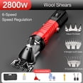 thumbnail image 2 of 2800W Electric Sheep Shears 6 Speeds Hair Clipper for Sheep Goat Alpacas Wool Scissor Sheep Farm Shearing Machine Cut ,Dustproof Design&Overheating Protection, 2 of 7