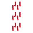 thumbnail image 1 of relayinert 4 Pieces Mountain Water Bottle Cage Bolts Portable Professional Solid Color Removable Screws Accessories Red 3PCS, 1 of 6