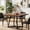 Dark Brown, variant on Fnova 31.5" Square Dining Table, Small Kitchen Dinner Table, 2-4 Person Industrial Dining Table, Square Kitchen Table for Dining Room Farmhouse Home Decor Furniture