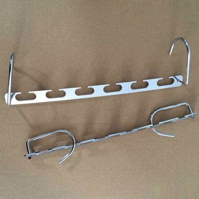 Hanger de hierro 6pcs Soporte de ropa mágica Anti-Rust Hangers Organizador de vestuario de conveniencia Non-deslizamiento para armario pequeño pequeño Armario