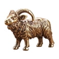 thumbnail image 2 of Escultura de cabra de latón, oveja en miniatura, simulación de , artesanías pequeñas, escultura de Animal, estatuilla de oveja de cobre para, 2 of 9
