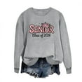 thumbnail image 4 of HongQid Sweatshirts for Women Graphic Crewneck Long Sleeve Loose Fit Tops Fashion Outfit, 4 of 5