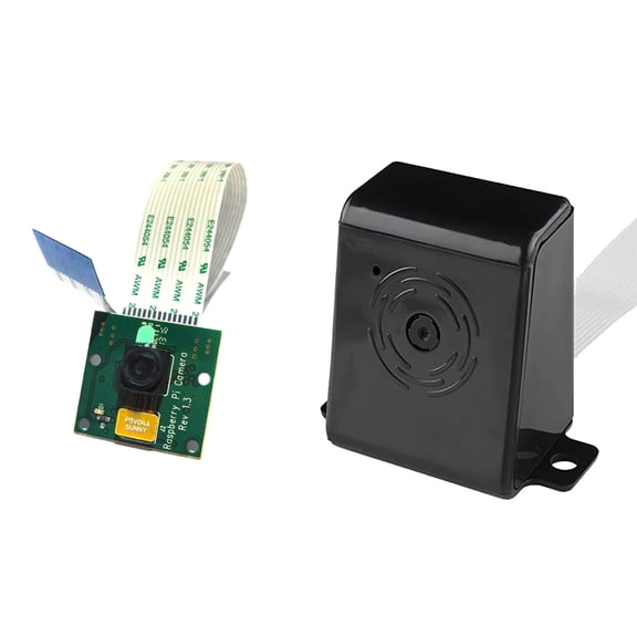 Raspberry Pi Camera with Protective Case - Black