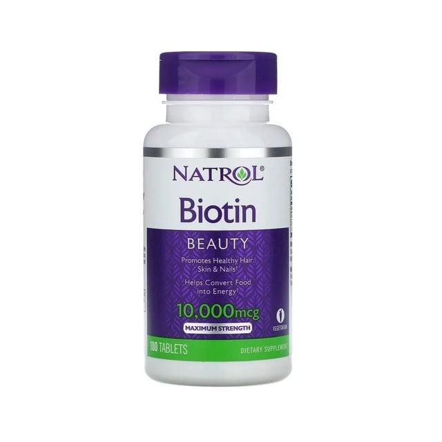 Biotina Beauty 10,000 mcg Natrol 100 Tabletas