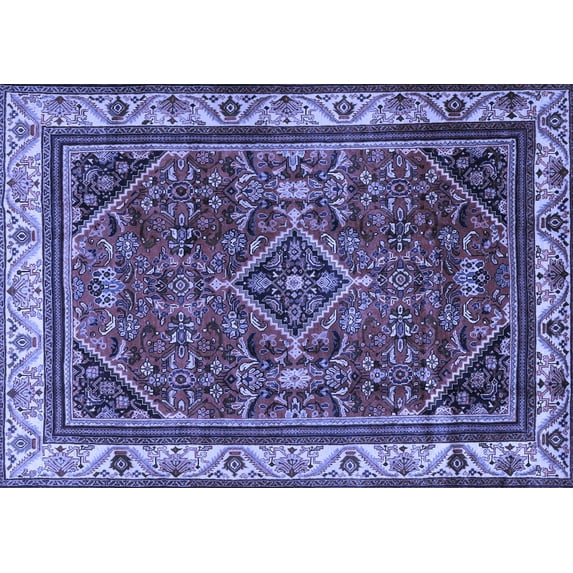 Ahgly Company Indoor Rectangle Persian Blue Traditional Area Rugs, 2' x 5'