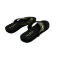 thumbnail image 2 of Juicy Couture Womens Smirk Animal Print Thong Flip-Flops, 2 of 8