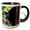 Black/White, variant on 3drose, Black Bear Looking Around a Tree, 15oz Mug