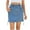 Blue, variant on Maoxin Women Skirt Women's Fashion Solid Color Elastic Waist Cowboy Cargo Skirt ,Blue,M