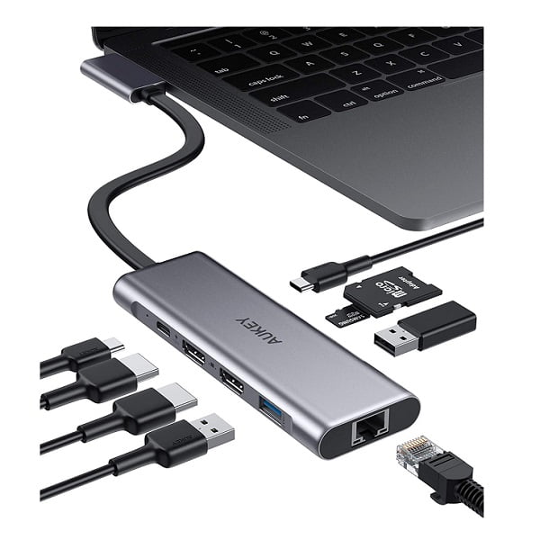 USB MacBook Pro 9-in-2, Triple Display with Dual 4K (CB-C81) -